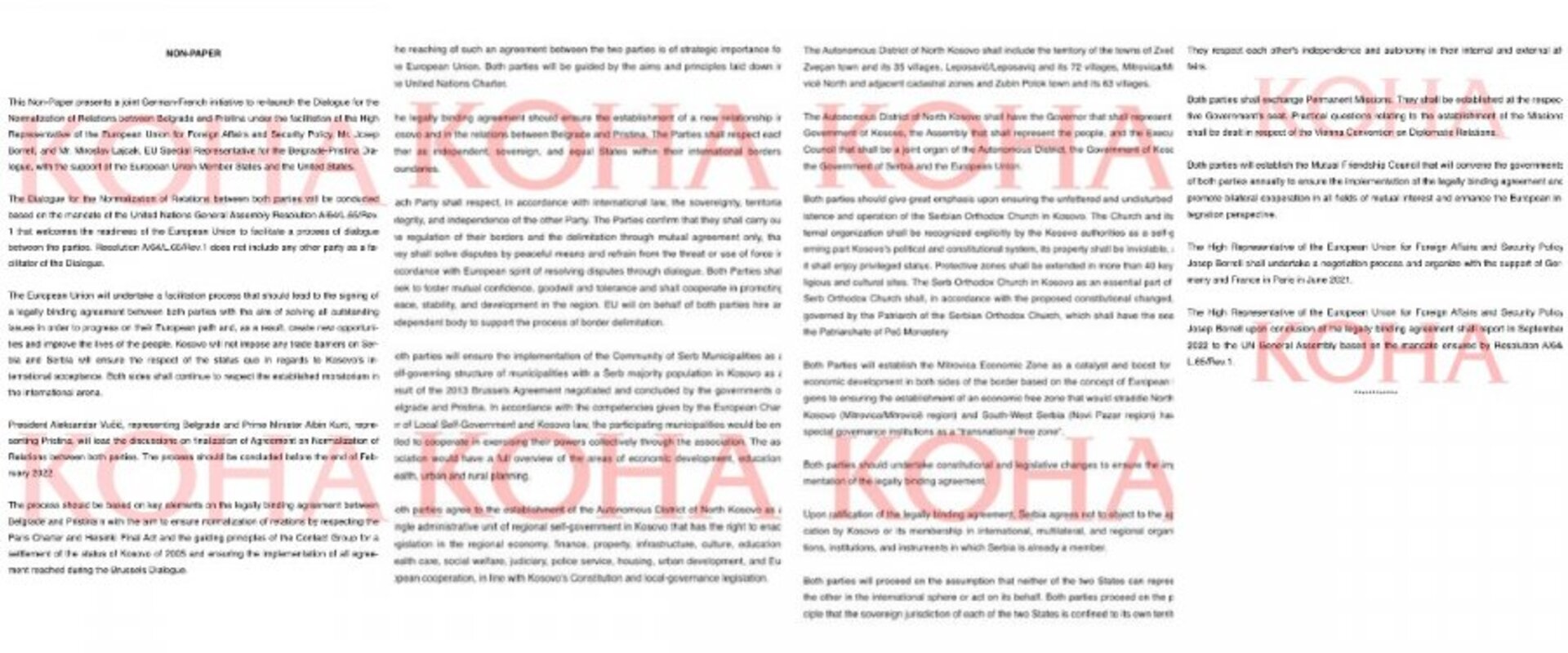Objavljen još jedan "non-paper": Srbi na sjeveru Kosova dobijaju autonomiju - slika 1